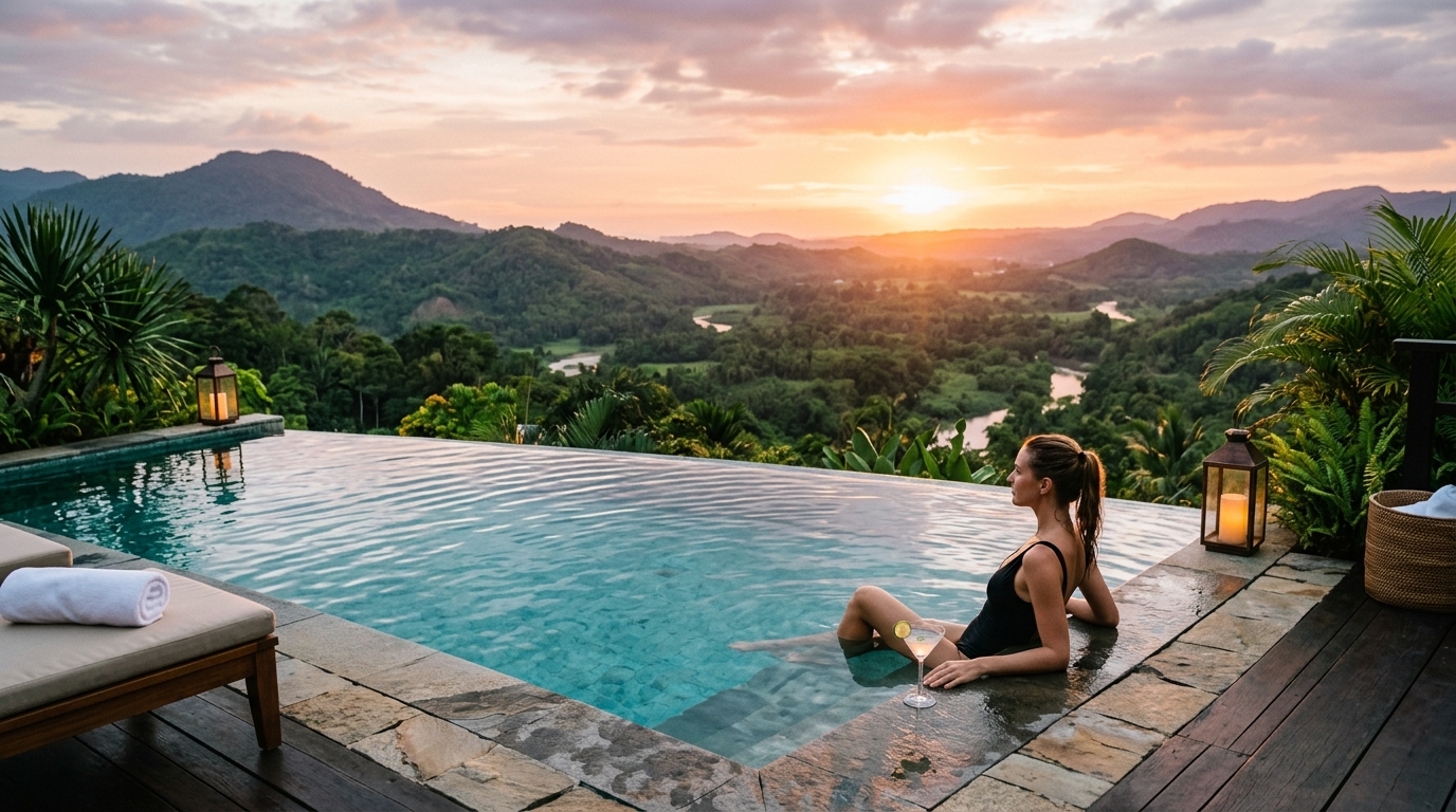 Luxury hotel ad cover